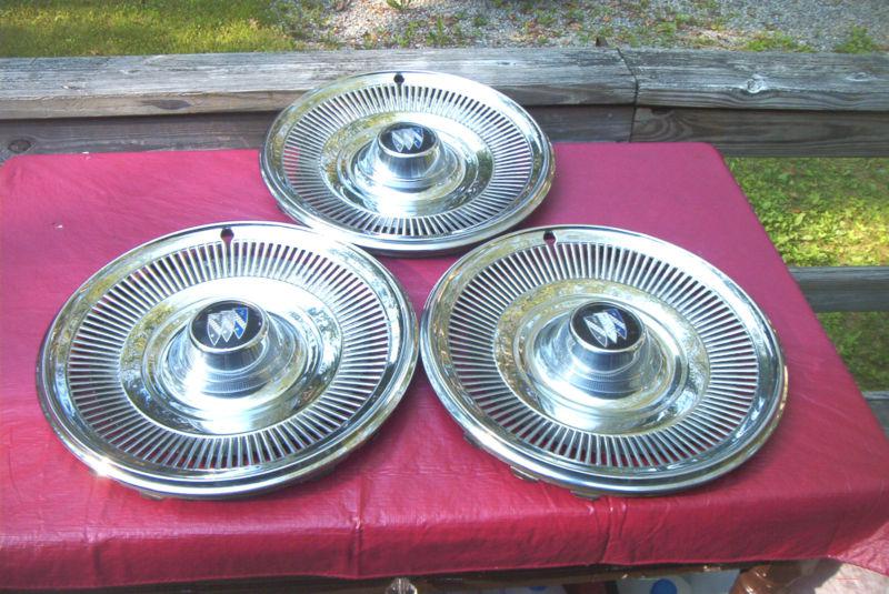 Three oe 15 inch wheelcovers, 1970 buick lesabre # 1029