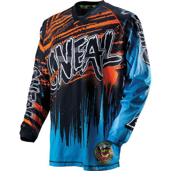 Blue/orange s o'neal racing mayhem crypt youth jersey 2013 model