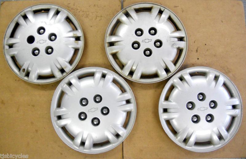 Vintage chevrolet impala malibu 15" set of 4 hubcaps