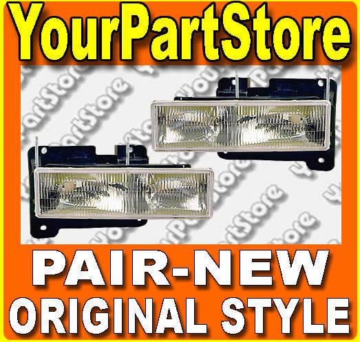 90 91 92 93 94 95 96 97 98 chevy gmc pu pickup truck left and right headlights