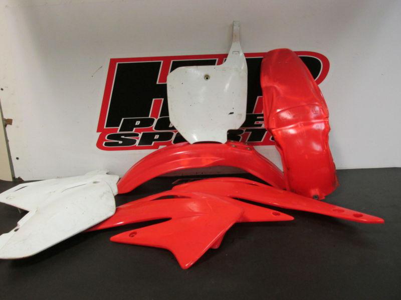 2003 honda cr85 plastics, shrouds, number plates, fender, 03 cr 85 b2925