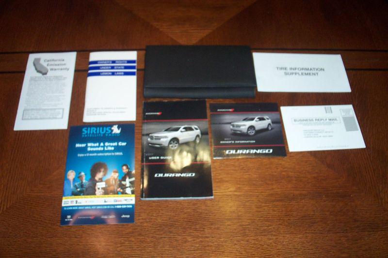 2011 dodge durango owners manual set case dvd 4x4 2x4 awd 11