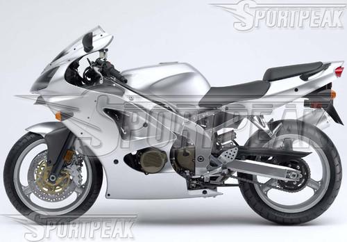 Fit kawasaki ninja zx-6r 636 zx6r 00 01 02 2000-2002 fairing abs silver f06c11