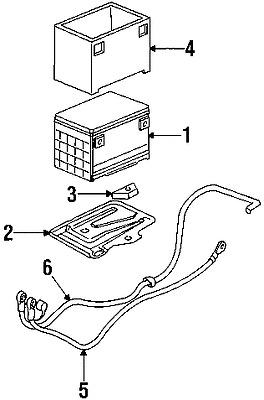 Buick 14005061 genuine oem factory original battery holder