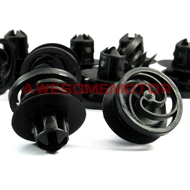 25 pcs hot black retainer fastener clips fit for vw beetle golf jetta passat r32