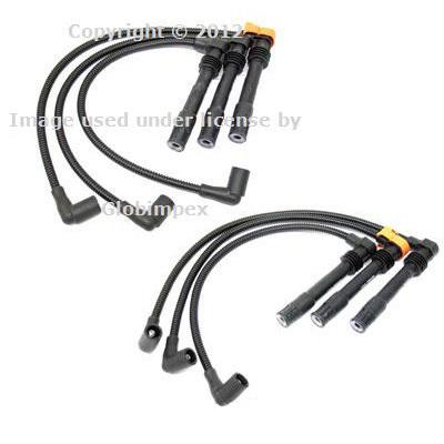 Audi a4 a6 2.8 (1998-2002) spark piug wire set oem new (2) + 1 year warranty