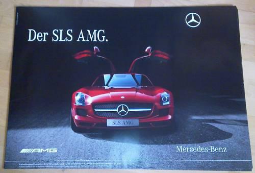 Mercedes sls amg poster/print/car/300 sl/front wings