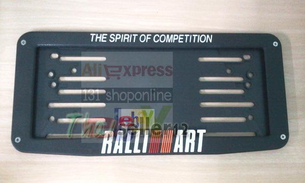 Ralli art license plate frame  2d mitsubishi 