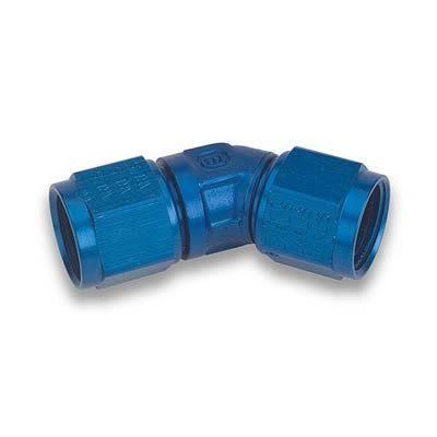 Earl's 939116erl fitting coupler 45 deg female -16 an to female -16 an blue ea