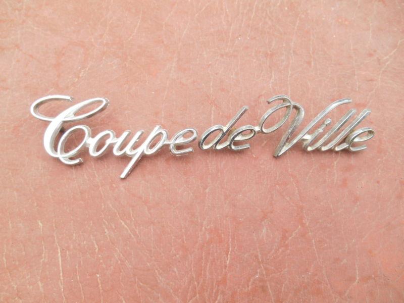 Vintage cadillac couple de ville deville chrome script emblem lot  driver qualit