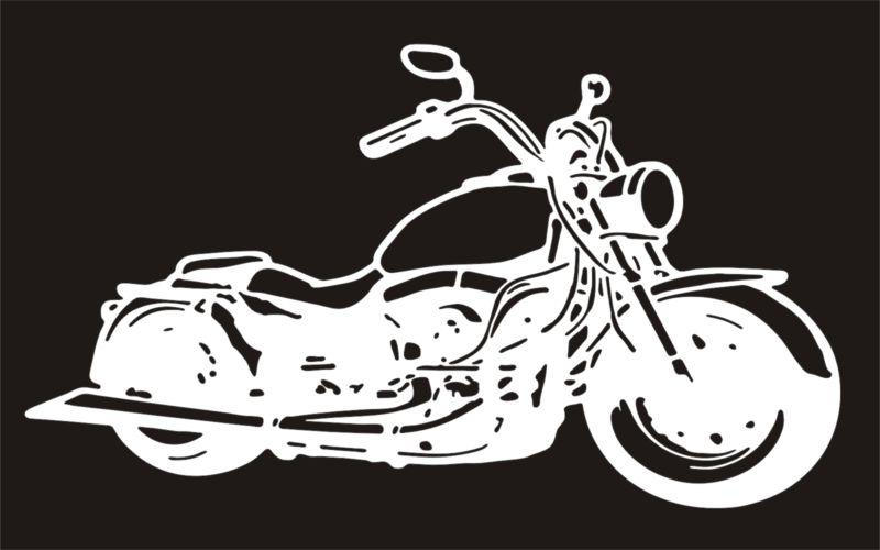  motorcycle fatboy biker indian harley vinyl decal window sticker