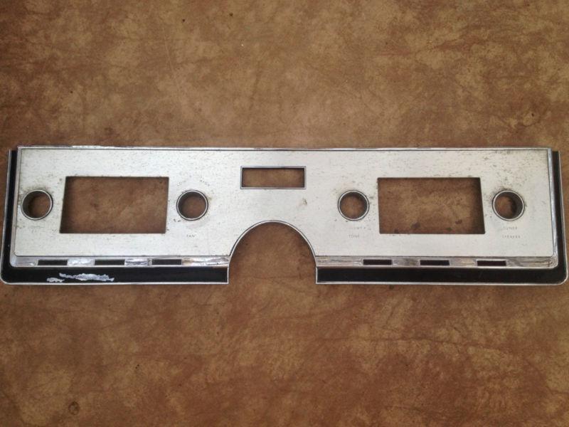 1967 lincoln continental dash radio face bezel 