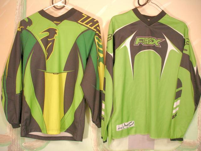 2 atv mx mc motorcycle youth jerseysthor phase kids l fox kids xl greens used