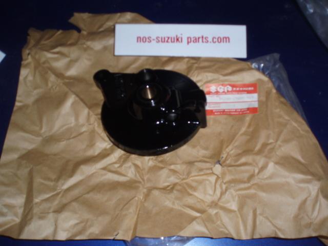 Ad50 1994 panel, front brake ancher (black)  new old stock suzuki parts