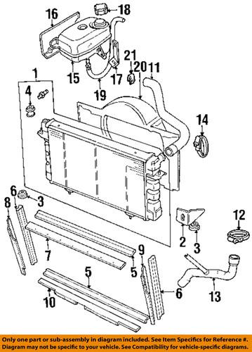 Land rover oem pcf101590 engine coolant recovery tank-reservoir tank