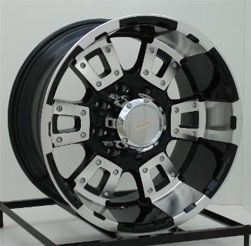 17 inch black wheels/rims chevy gmc dodge ram 2500 3500 trucks 8 lug 17x10 diamo