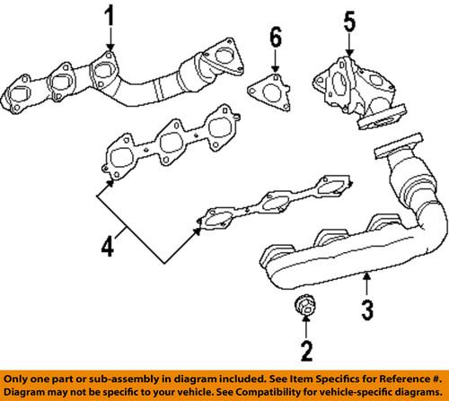 Mopar oem 68086657aa exhaust pipe to manifold gasket