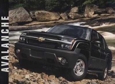 2003 chevrolet avalanche sales brochure 