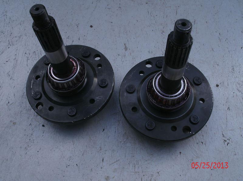 1965-1982 corvette pair of rear wheel spindles, with disc brakes new "stub axle"