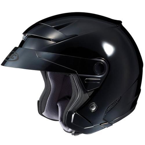 New hjc fs-3 open-face adult helmet, gloss black, small/sm