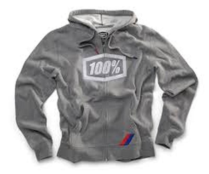 New 100% syndicate hooded zip-up adult hoody/sweatshirt, athletic grey, xl