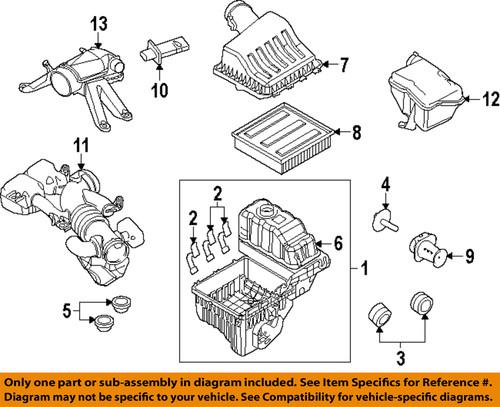 Ford oem 7l1z9f721a air intake-inlet tube