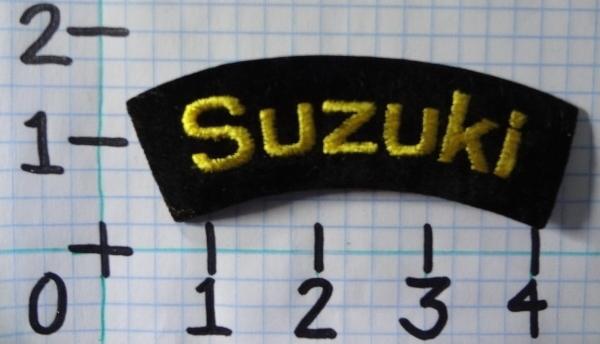 Vintage nos suzuki motorcycle patch from the 70's 004