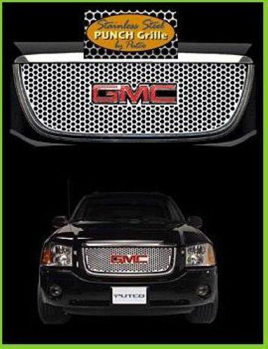 '02 03 04 05 06 07 08 gmc envoy stainless punch grille insert putco part # 84111