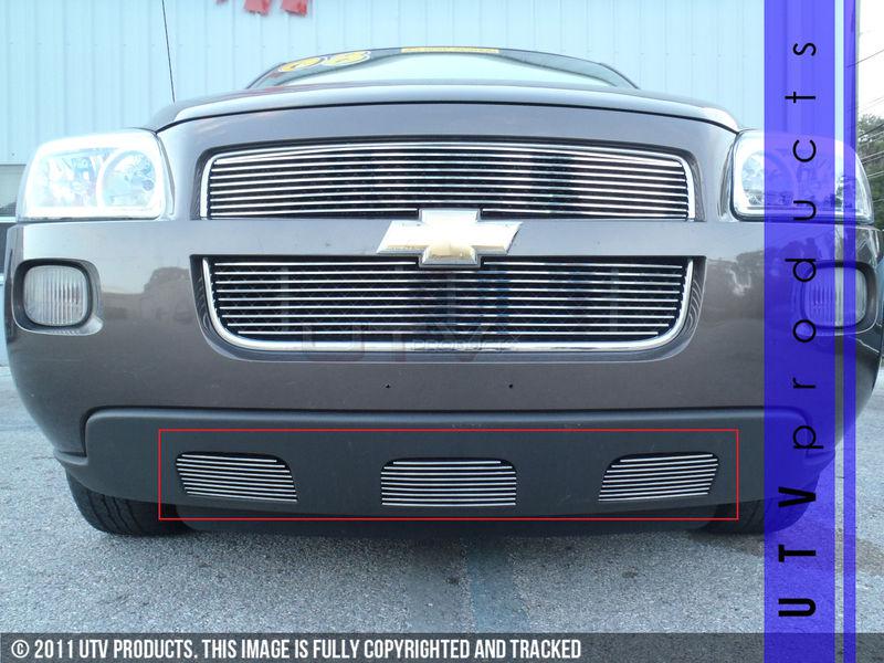 2005 - 2008 chevy uplander bumper 3pc chrome billet grille kit 05 06 07 08