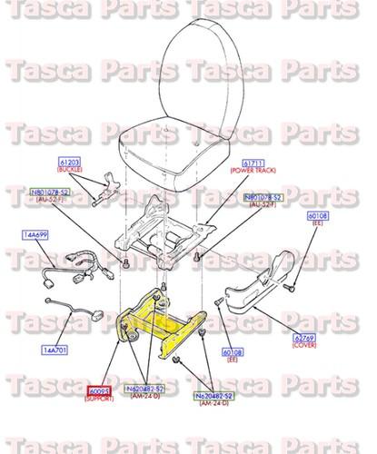 Brand new oem lh front seat front support e150 e250 e350 econoline e450 e550