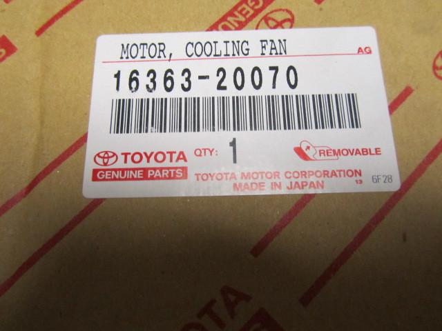 Lexus rx300 new oem cooling fan motor 16363-20070