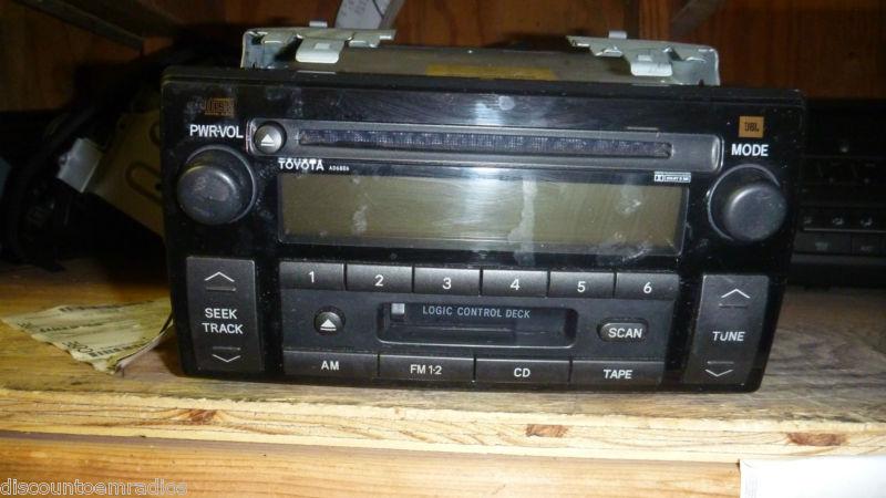 05-06 toyota camry am fm radio cd cassette player jbl  sound ad6806 oem *