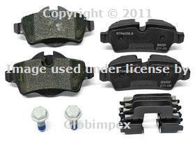 Bmw mini r55 r56 r57 (09-10) brake pad set rear genuine new + 1 year warranty