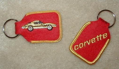 Corvette key fob 63-67 old new embossed corvette