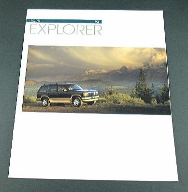 1993 93 ford explorer brochure eddie bauer xl xlt sport