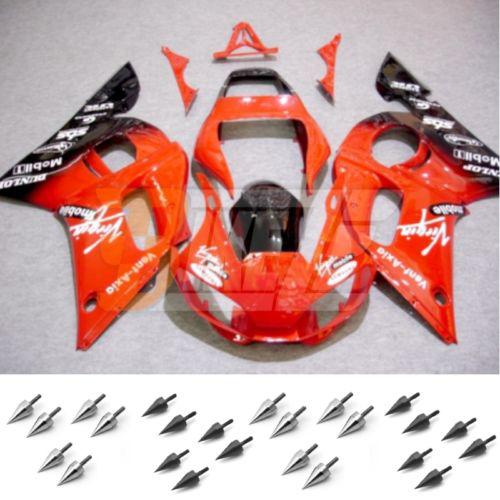 Free bolt kit! injection fairing kit for yamaha yzf 600 r6 1998 99 00 01 2002 ac