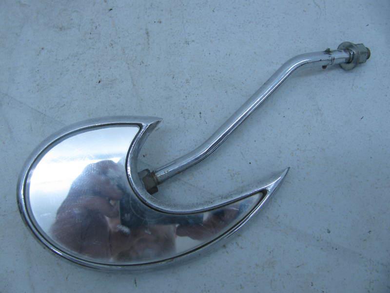 Old 1960's harley chopper crescent moon mirror knucklehead panhead flathead