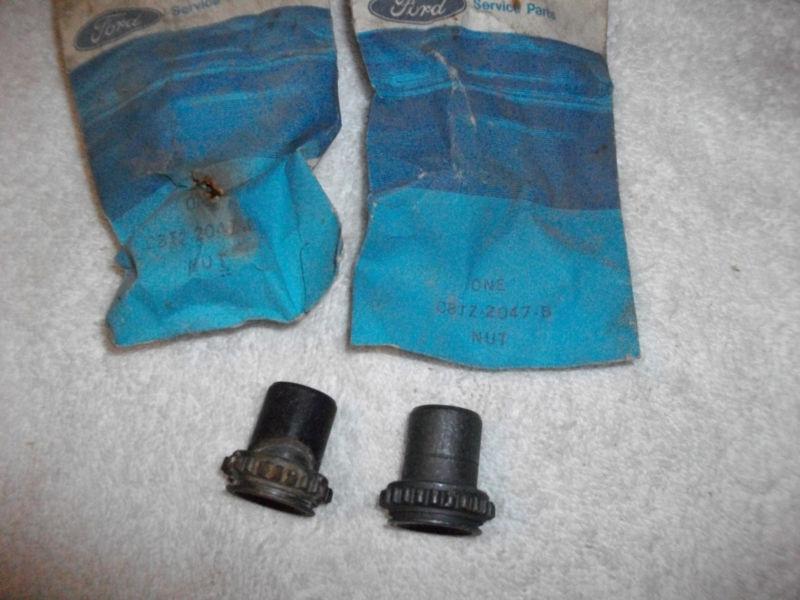 1968 68 ford truck nos adjusting nut pair c8tz-2047-b   c8tz-2047-a