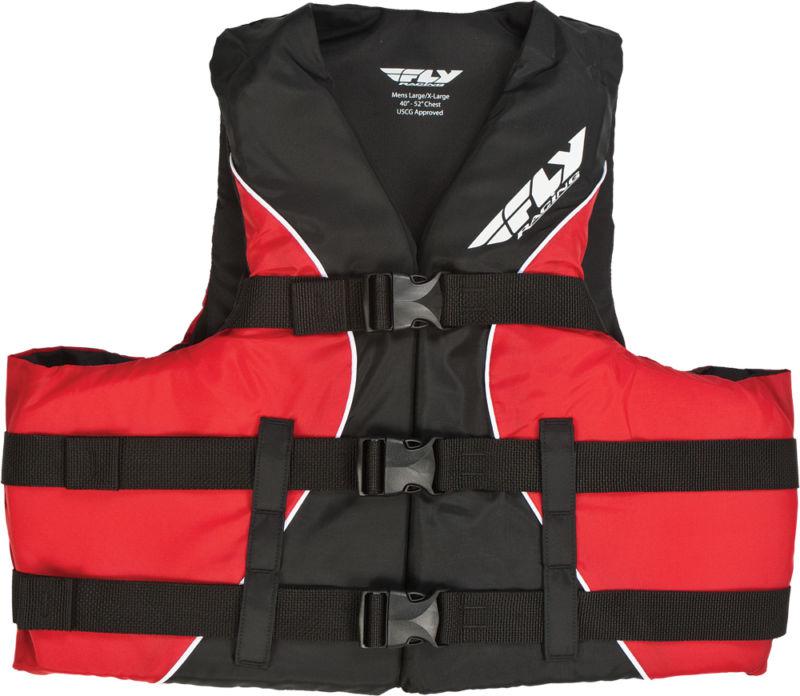 Fly racing life vest red/black large - x-large 40-52in.