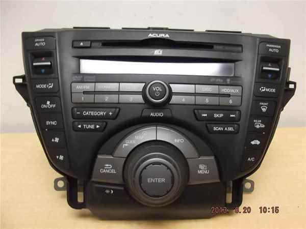 09-13 acura tl 6 disc cd mp3 player radio oem