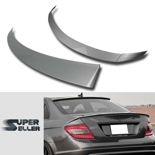 Painted combo w204 mercedes benz 4d oe roof & b type rear wing trunk spoiler ☜