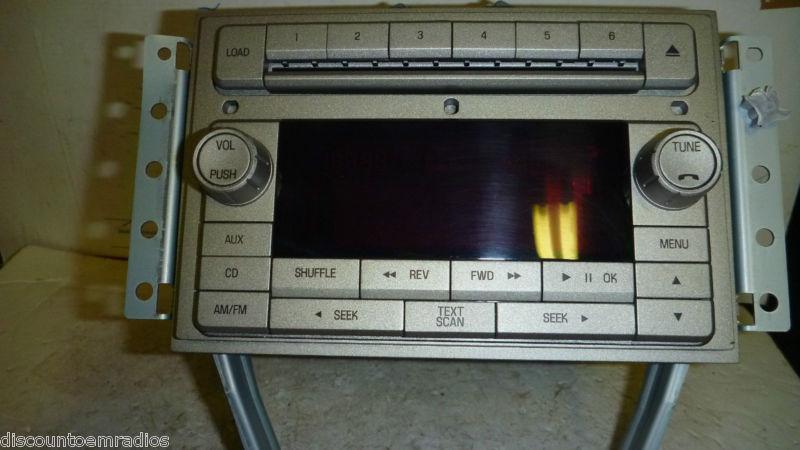 06-08 lincoln mkz zephyr radio 6 disc cd mp3 player 8h6t-18c815-ac *