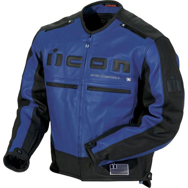 Blue m icon motorhead leather jacket