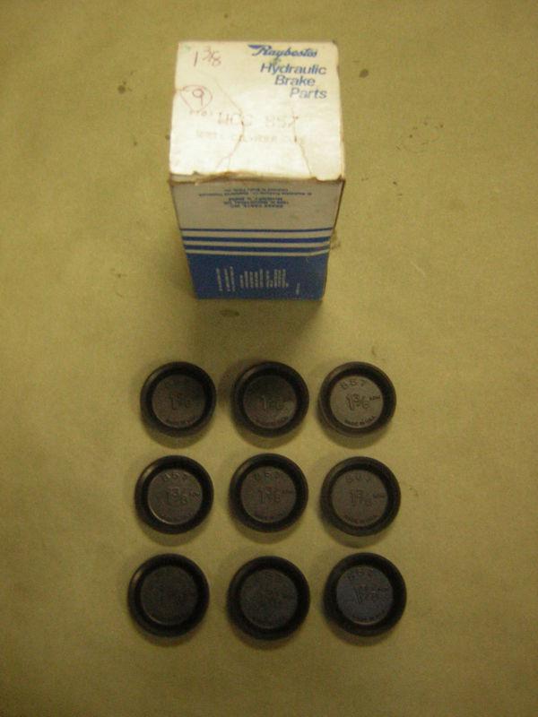 Raybestos wcc857  1 3/8" wheel cylinder cups box of ( 9) nos vintage cars new 