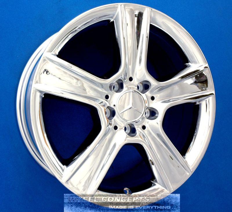 Mercedes c250 c300 c350 17 inch chrome wheel exchange c 250 300 350 17" rims