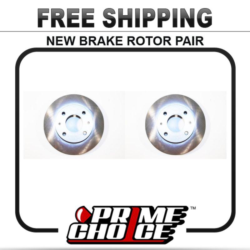 Pair of 2 premium front disc brake rotors new set kit for left and right side