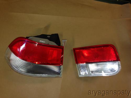 99-00 honda civic aftermarket left driver side tail lights taillights coupe x2