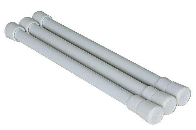 Camco mfg rv cupboard bars white 3 pack 44063