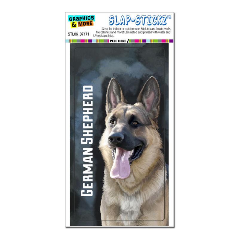 German shepherd - gsd dog pet blue background - slap-stickz™ bumper sticker