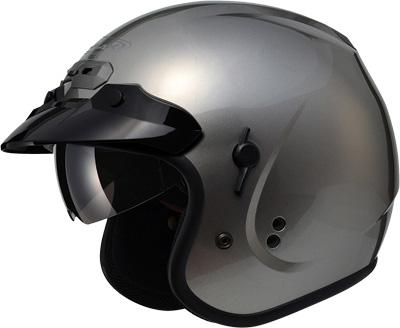 Gmax gm32 o/f helmet w/sun shield titanium x g1320477